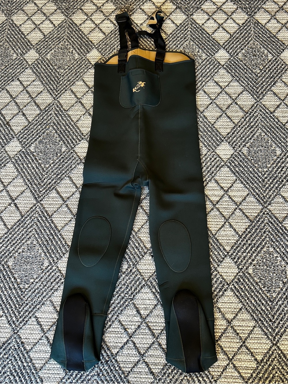 Caddis Neoprene Stockingfoot Chest Wader Men’s Size L Forest Green 3.5mm New